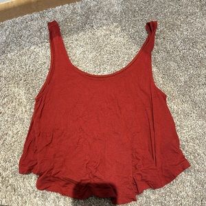 American Eagle Red Crop Top